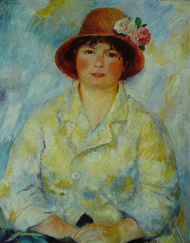 Pierre Auguste Renoir Portrait of Madame Renoir oil painting picture